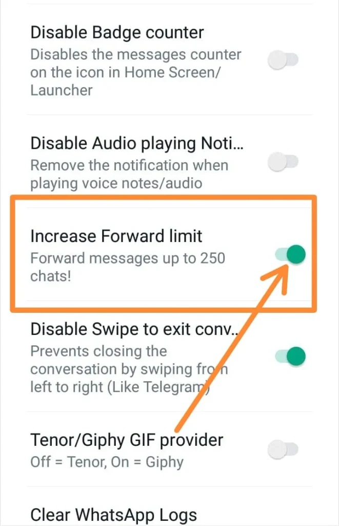 Increase-Forward-Limit